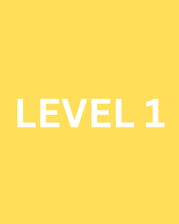 Level 1 .25mg- .50mg -1 month